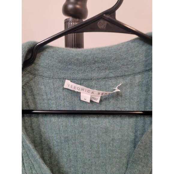 Veronica Beard Cashmere Cardigan Sweater Size M Green - Picture 2 of 5
